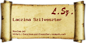 Laczina Szilveszter névjegykártya